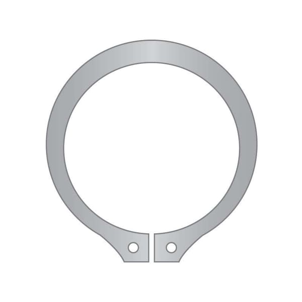 External Retaining Ring, Stainless Steel Passivated Finish, 2.375 in Shaft Dia